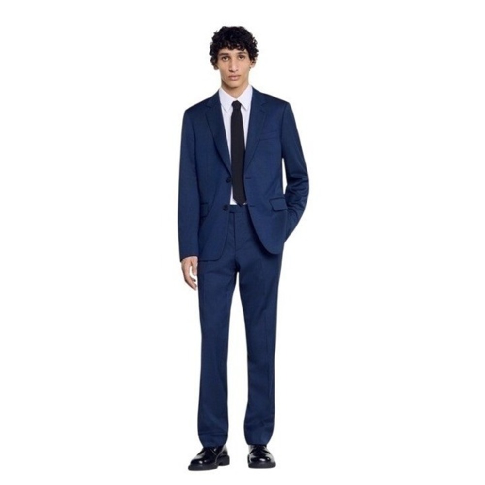 Sandro Wool Men's Suit Pants and Jacket 52 XL‎ NWT Size 40 Inseam 32